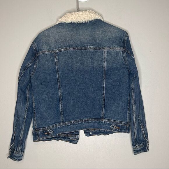 Mango Sherpa Denim Jacket - Picture 3 of 3